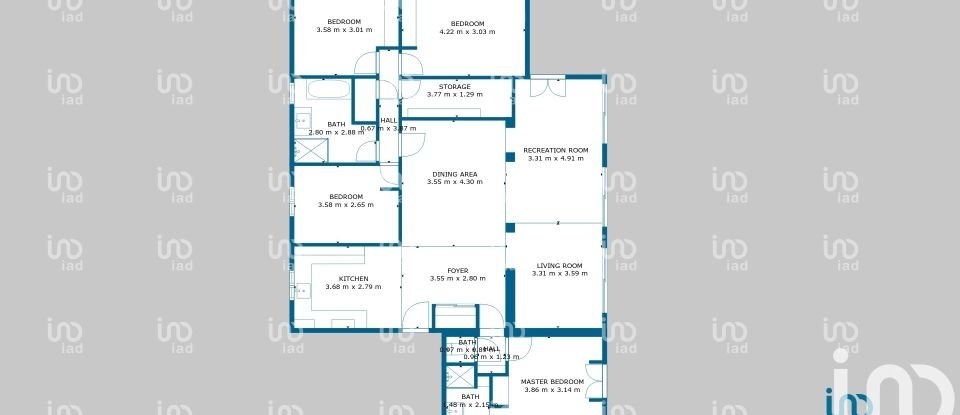 Maison 6 pièces de 138 m² à Vernègues (13116)