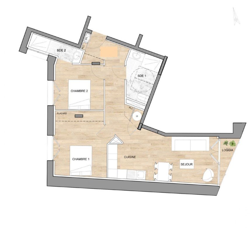 Apartment 3 rooms of 63 m² in Quiberon (56170)