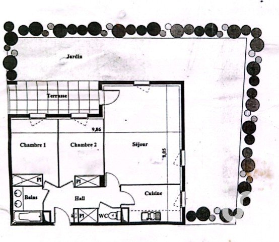 Appartement 3 pièces de 66 m² à Pompertuzat (31450)