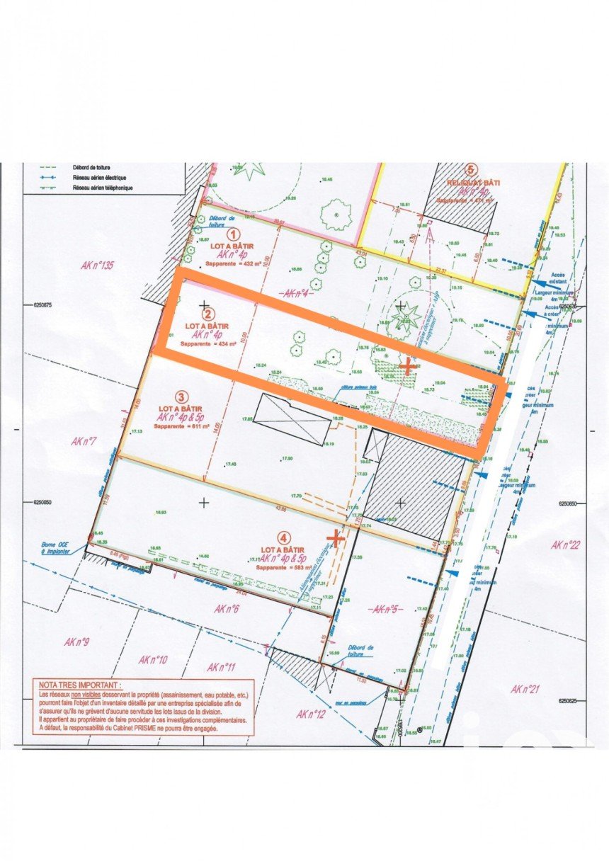 Terrain de 434 m² à Loireauxence (44370)