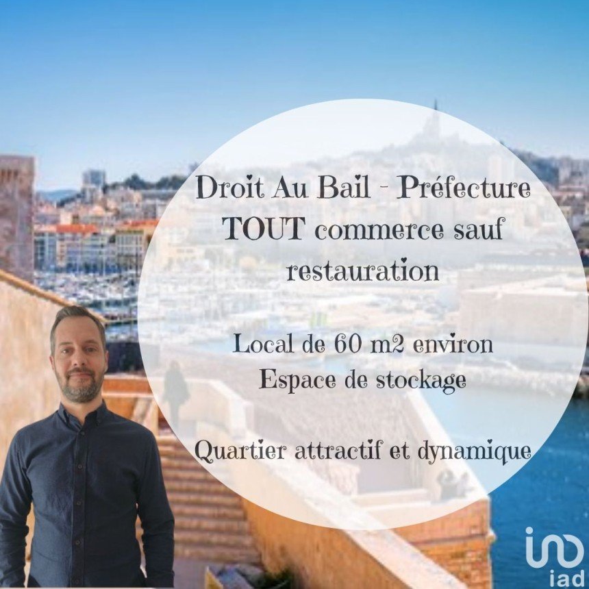 Droit au bail de 50 m² à Marseille (13006)