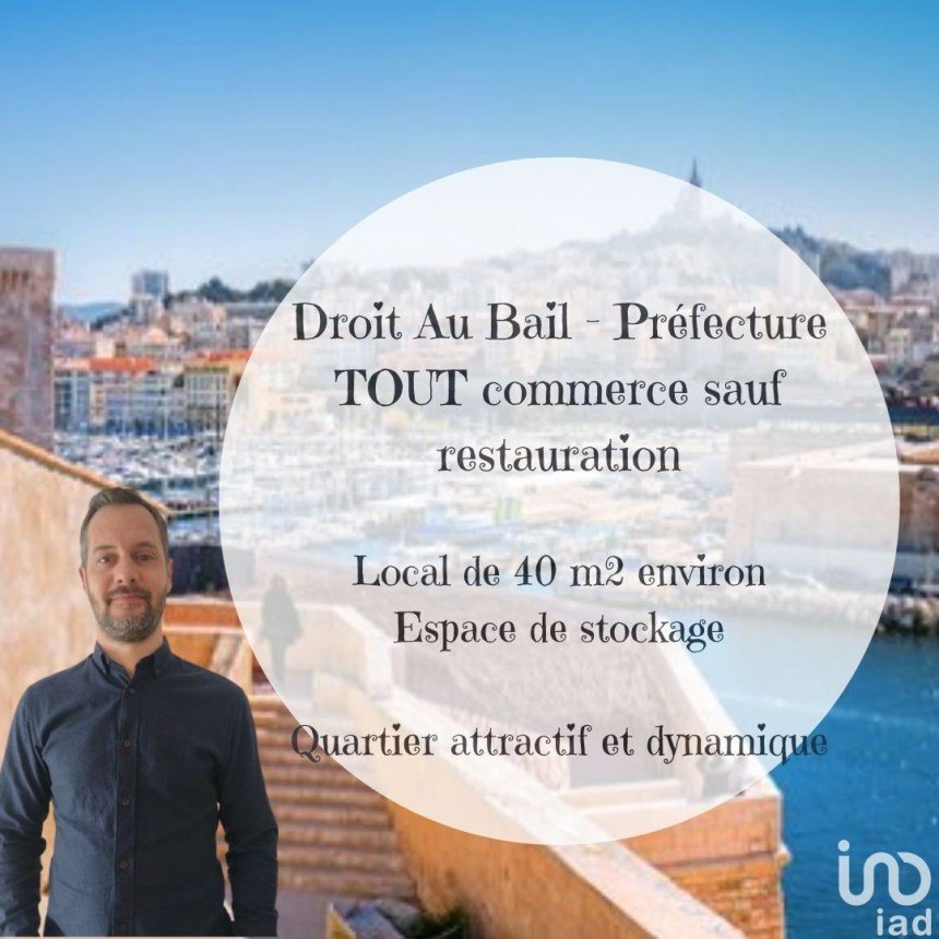 Droit au bail de 40 m² à Marseille (13006)