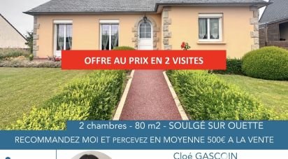 Pavilion 4 rooms of 80 m² in Soulgé-sur-Ouette (53210)