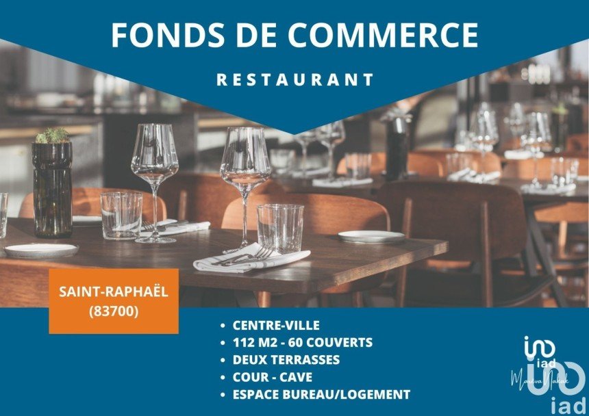 Restaurant of 112 m² in Saint-Raphaël (83700)