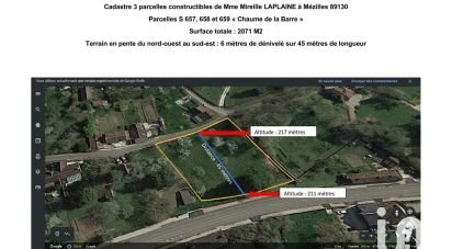 Land of 2,071 m² in Mézilles (89130)