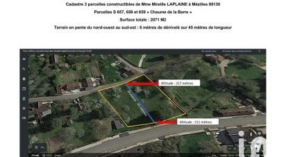 Terrain de 2 071 m² à Mézilles (89130)