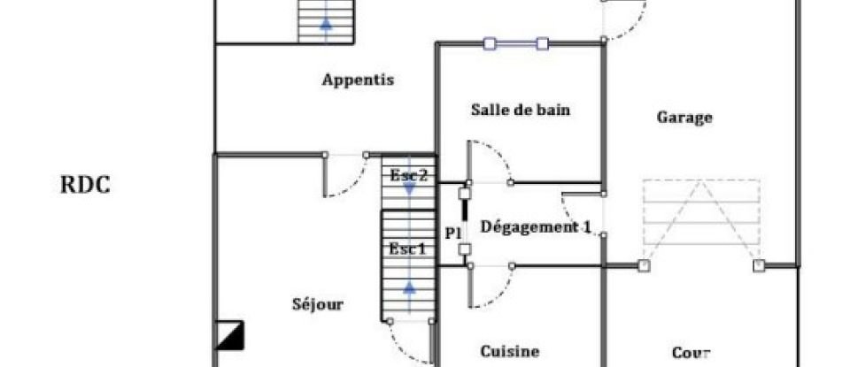 House 4 rooms of 77 m² in Moutiers (54660)