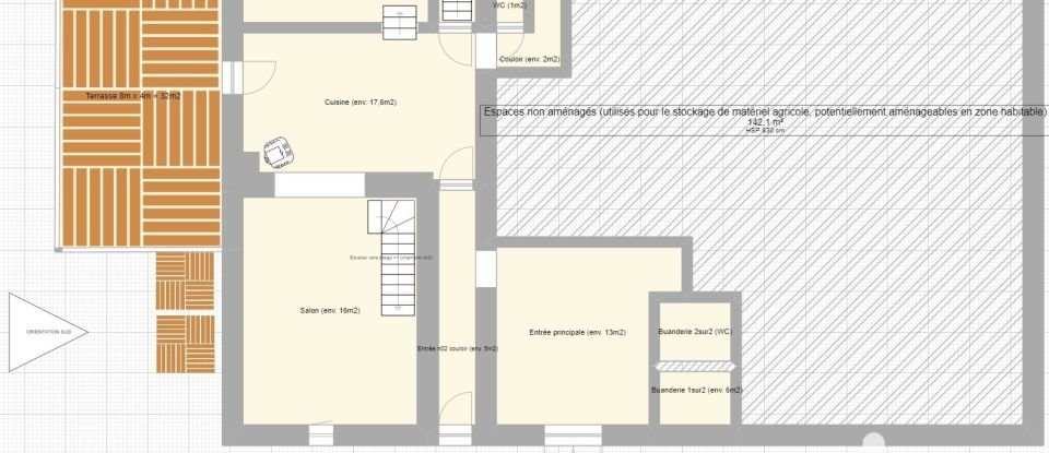 Ferme 4 pièces de 110 m² à Barbey-Seroux (88640)