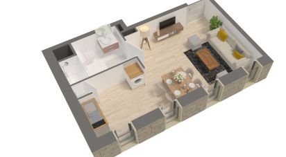 Appartement 1 pièce de 29 m² à Rennes (35000)