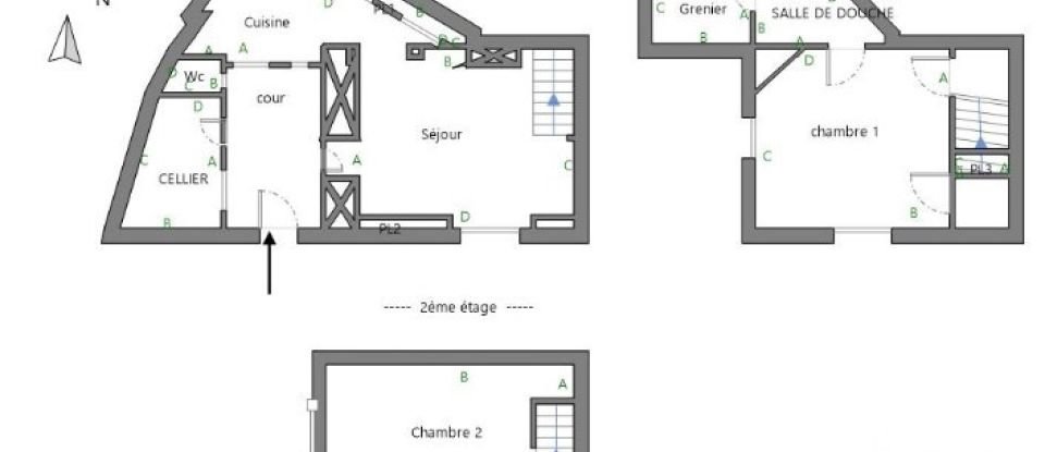 Duplex 3 rooms of 64 m² in Les Clayes-sous-Bois (78340)