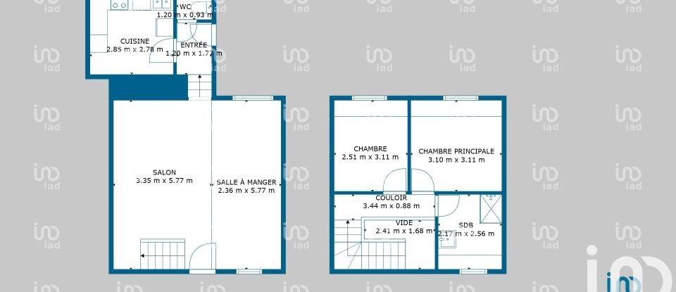 Maison traditionnelle 4 pièces de 73 m² à Savenay (44260)