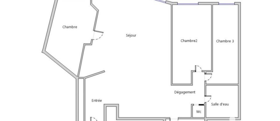 Appartement 4 pièces de 81 m² à Paris (75020)