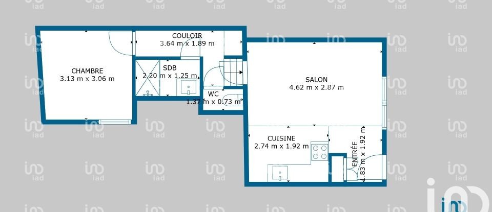 Apartment 2 rooms of 38 m² in Évreux (27000)