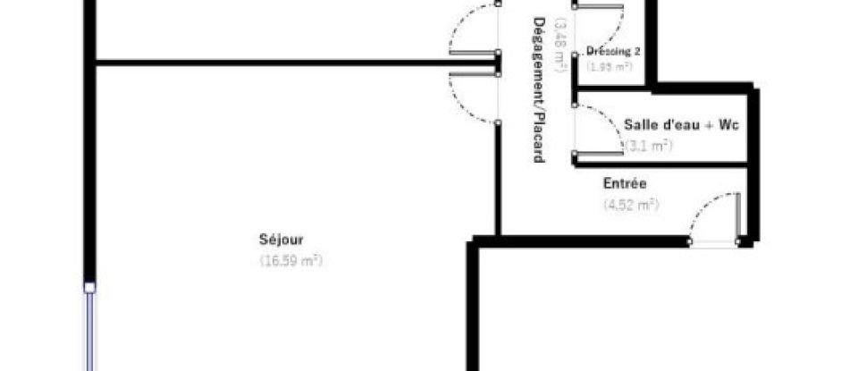 Appartement 1 pièce de 42 m² à Le Raincy (93340)