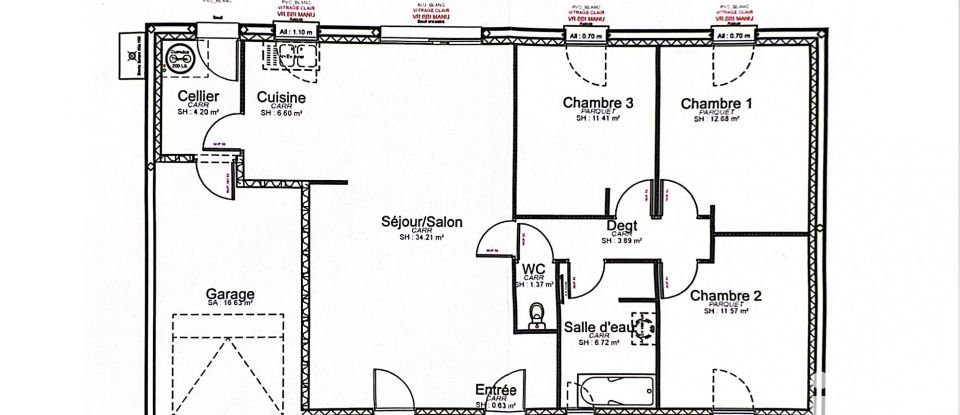 Maison 4 pièces de 93 m² à Saint-Sauveur-d'Aunis (17540)