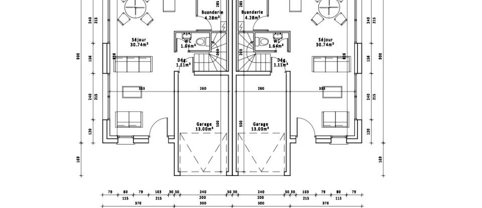 Traditional house 4 rooms of 82 m² in Tacoignières (78910)