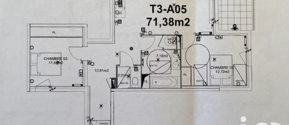 Appartement 3 pièces de 71 m² à Nîmes (30900)