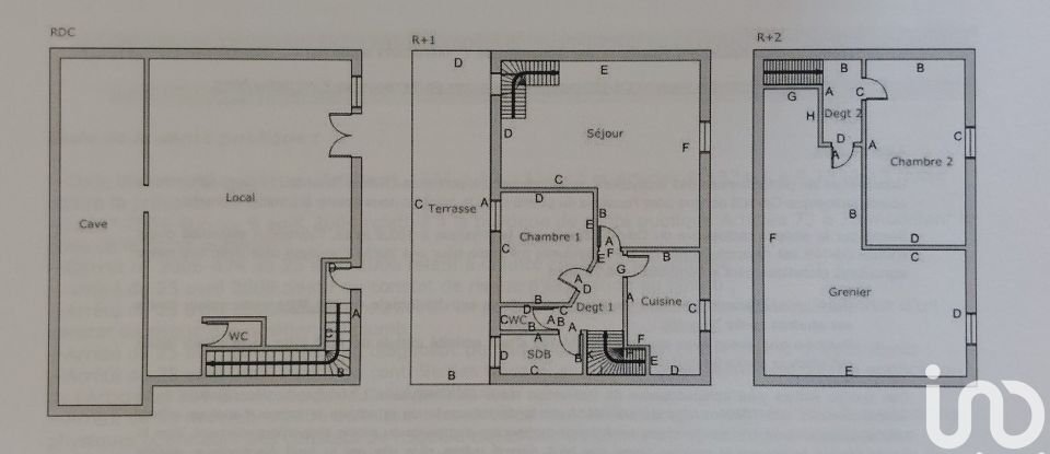 Town house 4 rooms of 129 m² in Labégude (07200)