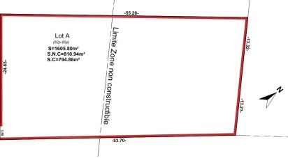 Land of 1,605 m² in Hunting (57480)