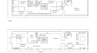 Longere 9 rooms of 212 m² in Elven (56250)