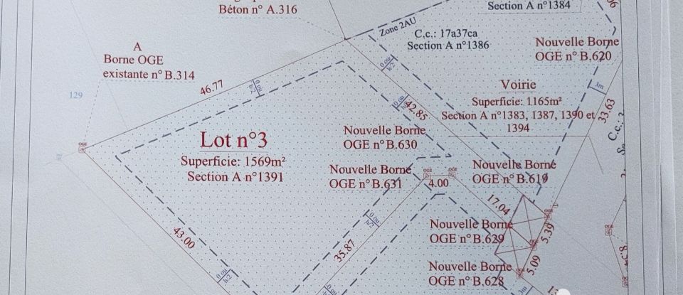 Terrain de 1 569 m² à Razès (87640)