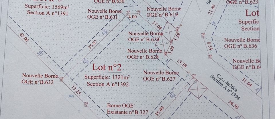 Terrain de 1 321 m² à Razès (87640)