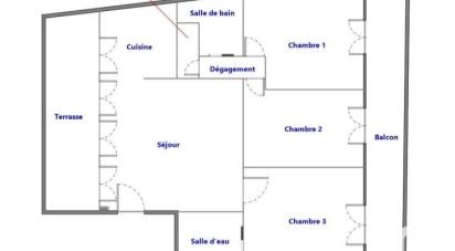 Apartment 4 rooms of 85 m² in Boulogne-Billancourt (92100)