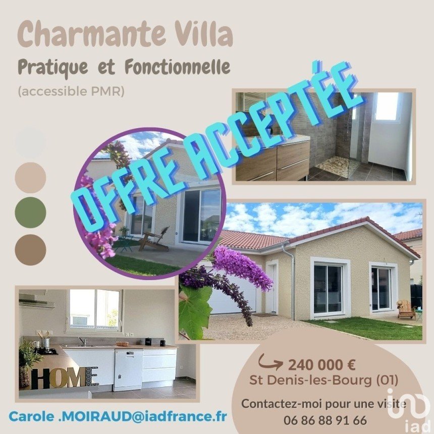 Maison 4 pièces de 90 m² à Saint-Denis-lès-Bourg (01000)