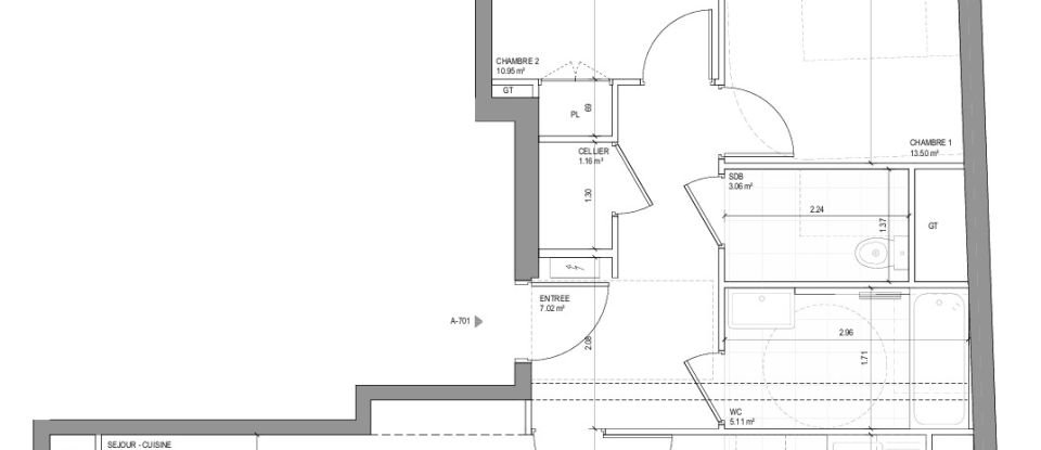 Appartement 3 pièces de 75 m² à Saint-Ouen-sur-Seine (93400)