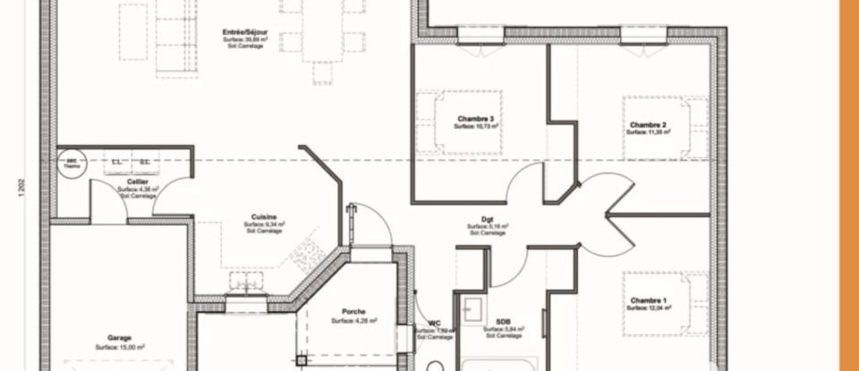 Terrain de 1 457 m² à Mirambeau (17150)