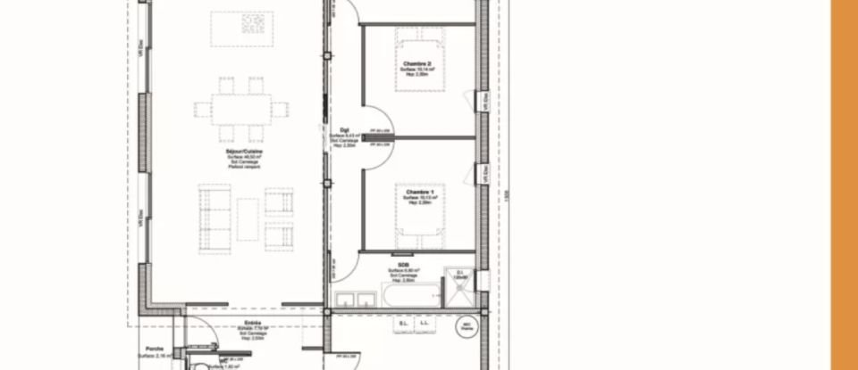 Land of 1,559 m² in Soubran (17150)