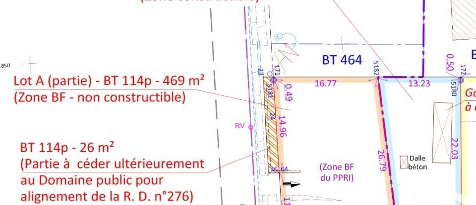 Terrain de 770 m² à Fondettes (37230)