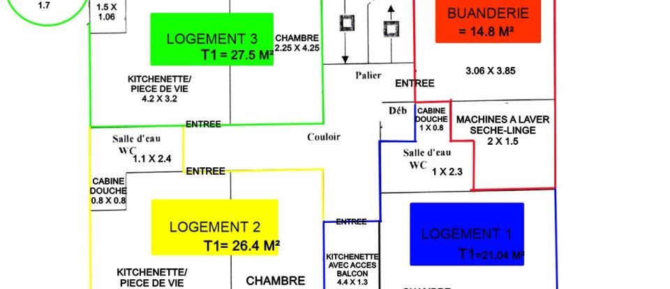 Immeuble de 320 m² à Évaux-les-Bains (23110)