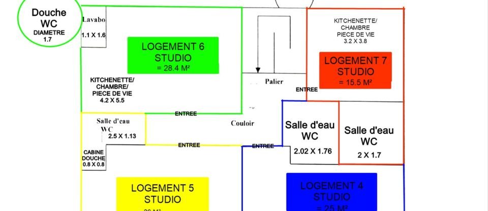 Immeuble de 320 m² à Évaux-les-Bains (23110)