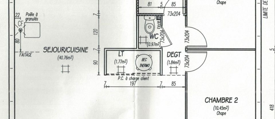 Maison 3 pièces de 70 m² à Warlaing (59870)