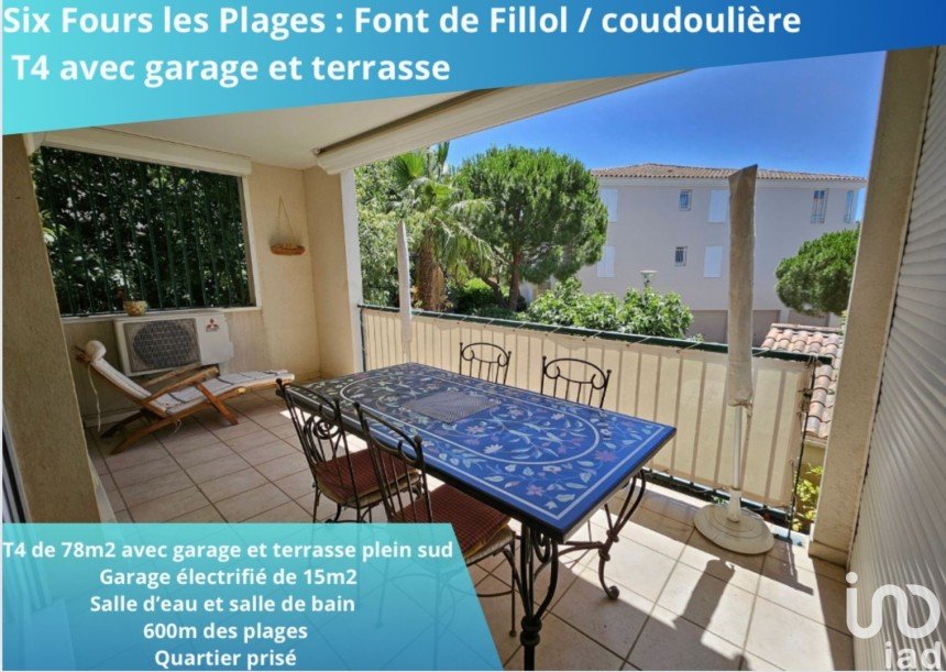 Apartment 4 rooms of 78 m² in Six-Fours-les-Plages (83140)