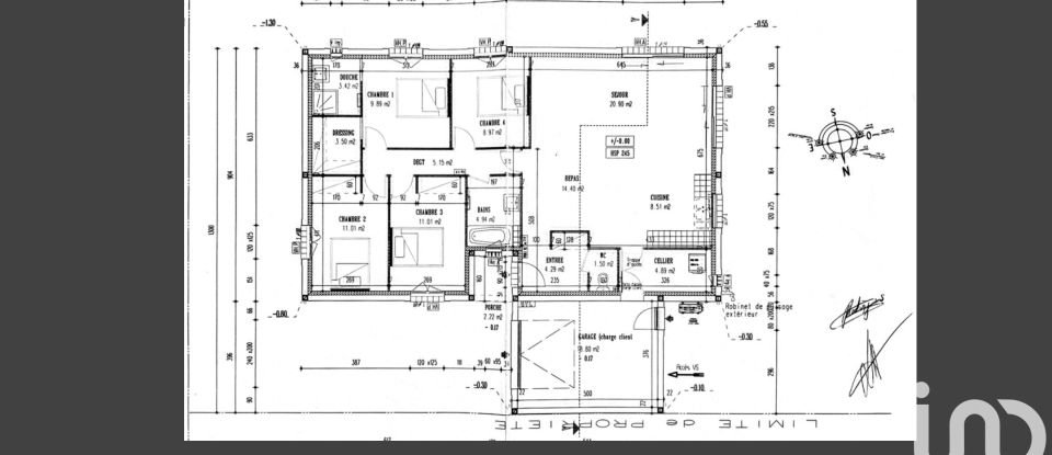 Maison 5 pièces de 113 m² à Léguevin (31490)