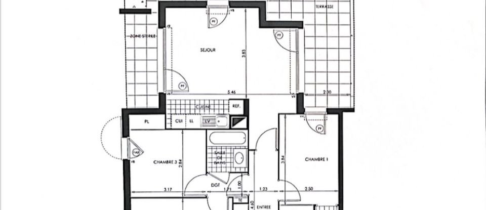 Appartement 4 pièces de 74 m² à Massy (91300)