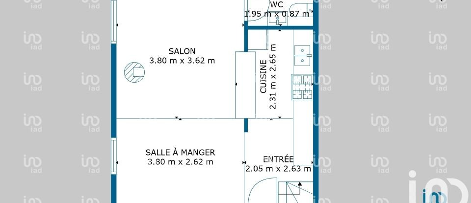 Town house 4 rooms of 62 m² in L'Étang-la-Ville (78620)