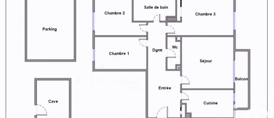 Apartment 4 rooms of 75 m² in Le Bourget (93350)