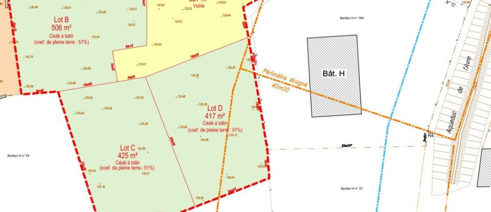 Land of 425 m² in Houdan (78550)