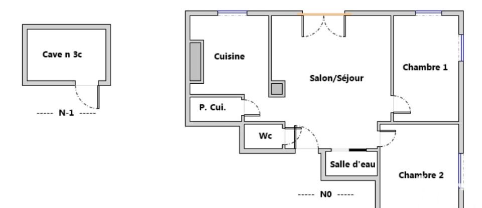 Appartement 3 pièces de 50 m² à Marseille (13009)