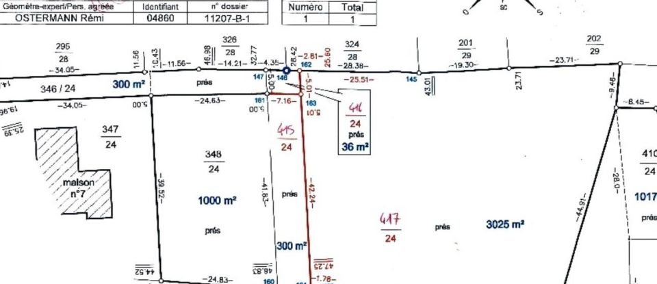 Land of 3,025 m² in Courtavon (68480)