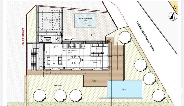 Terrain de 650 m² à Morancé (69480)