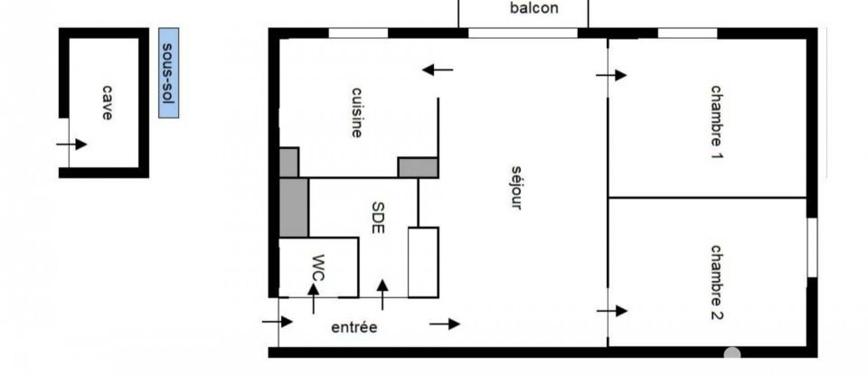 Appartement 3 pièces de 51 m² à Troyes (10000)