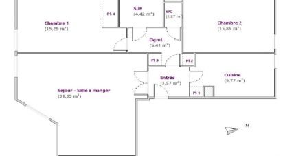 Appartement 4 pièces de 88 m² à Eaubonne (95600)