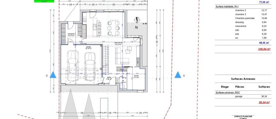 Maison 6 pièces de 146 m² à Charly-Oradour (57640)