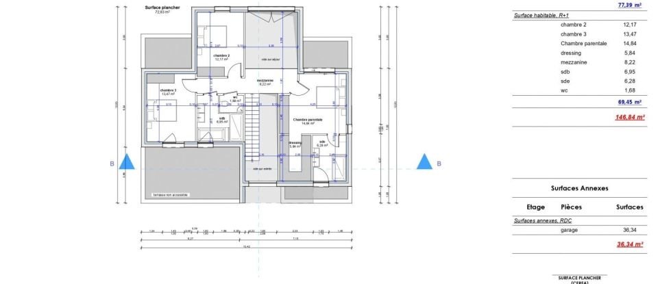 Maison 6 pièces de 146 m² à Charly-Oradour (57640)