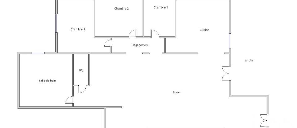 Apartment 4 rooms of 88 m² in Voiron (38500)