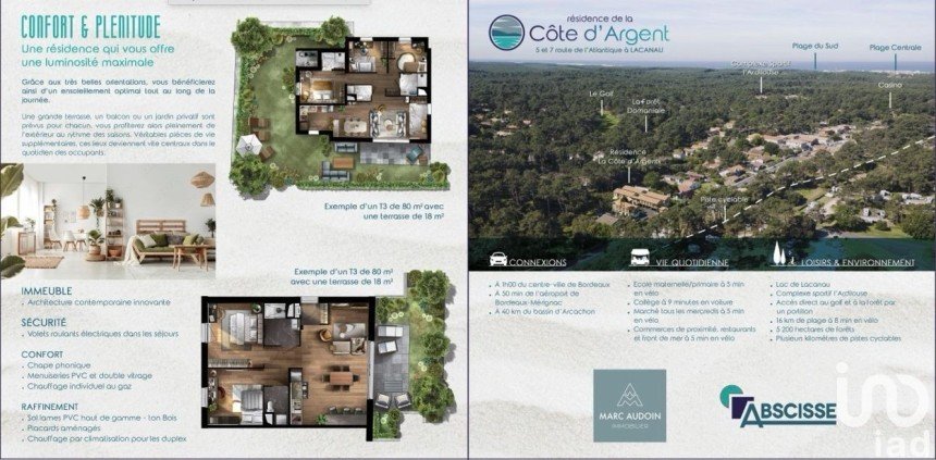 Maison 4 pièces de 61 m² à LACANAU OCEAN (33680)